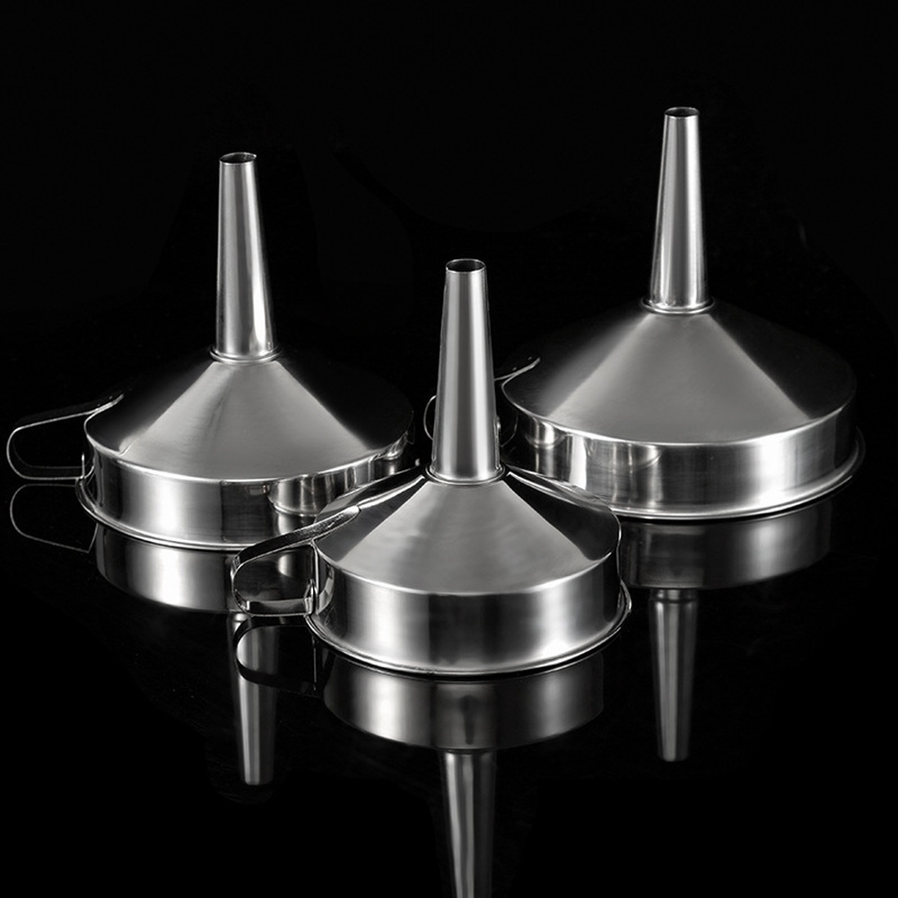 Home Cooking Oil - 1Pc Stainless Steel Cooking Oil Funnel