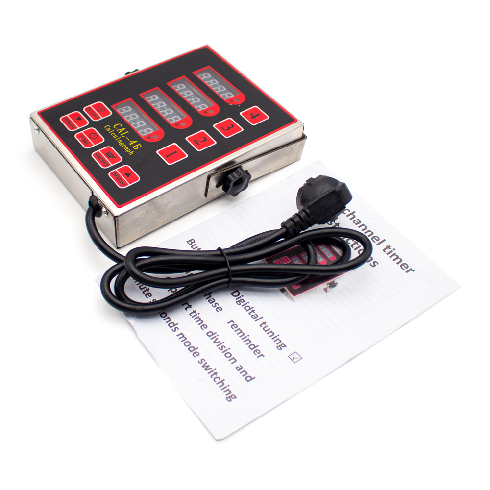 Home Cooking Channel - Commercial Kitchen 4-Channel Stainless Steel Timer