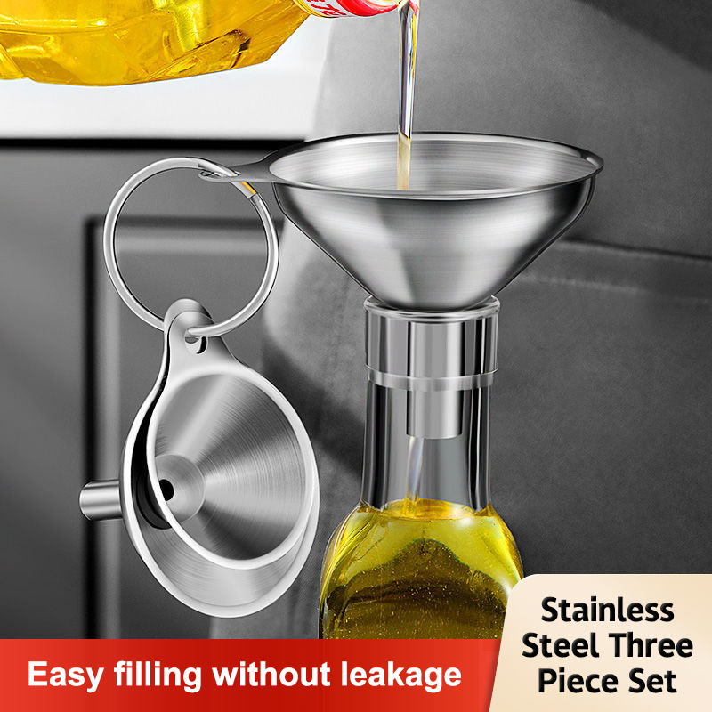 Home Cooking Oil - Food Grade Stainless Steel Kitchen Funnels