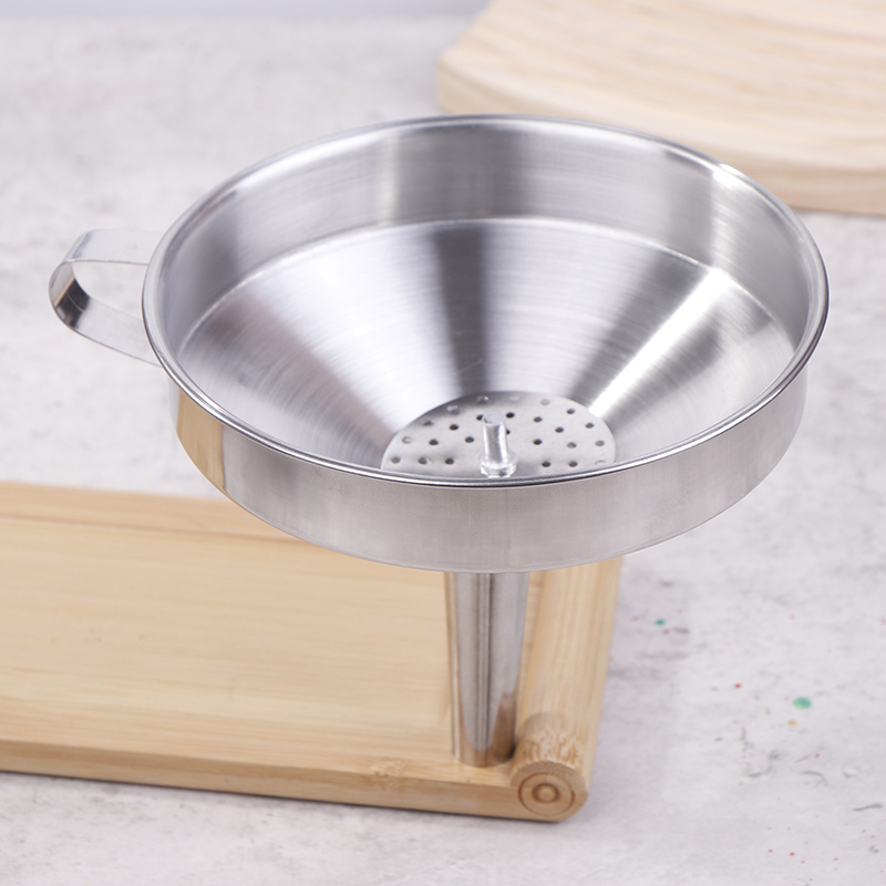 Home Cooking Oil - 10/12/14cm 304 Thickened Stainless Steel Funnel