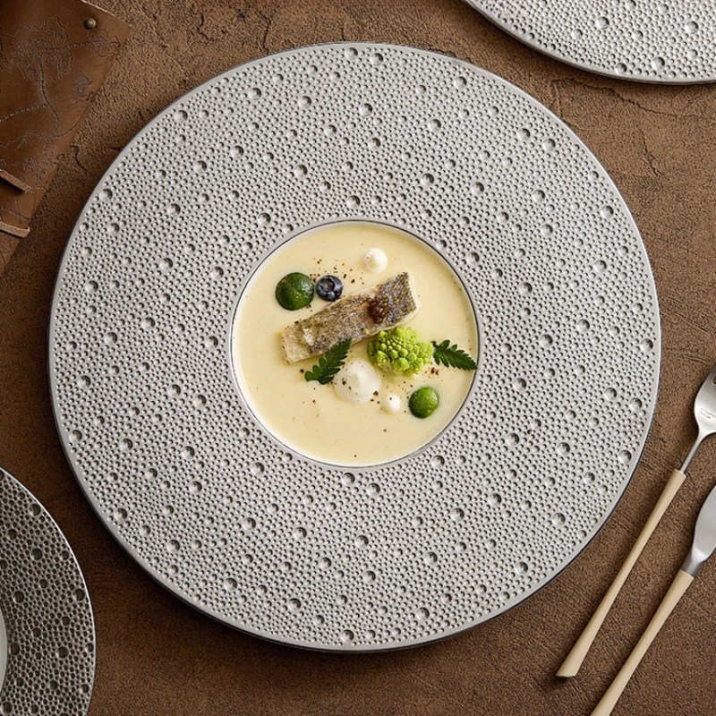 Home Cooking Meals - Creative Meteor Planet Round Ceramic Dinner