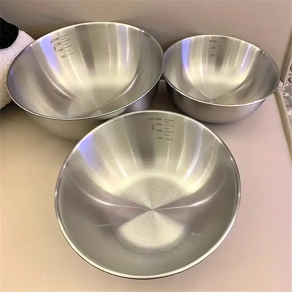 Home Cooking Meals - 1-3 Stainless Steel Bowl Set with