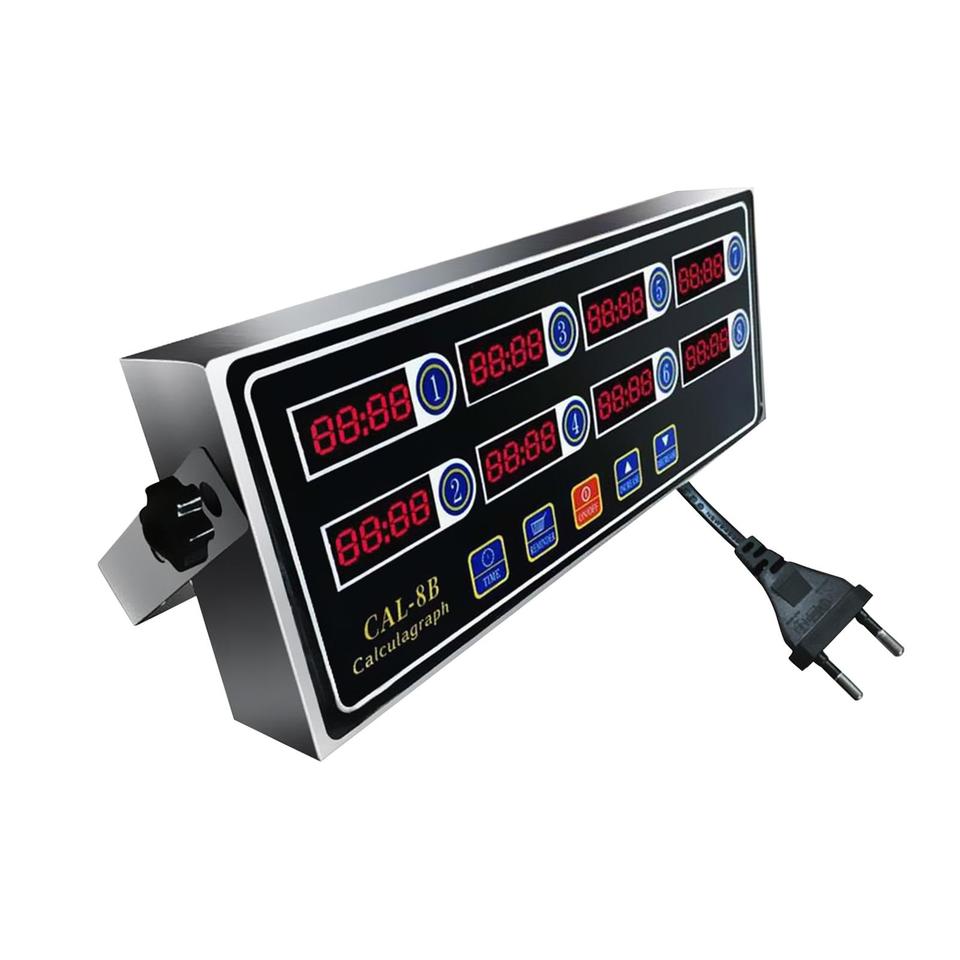 Home Cooking Channel - Commercial 8-channel digital kitchen timer Metal