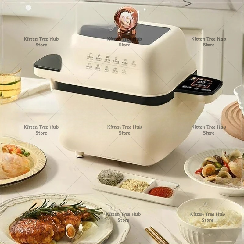 Home Cooking Fried Rice - Automatic Cooking Robot Fully Automatic Rotating