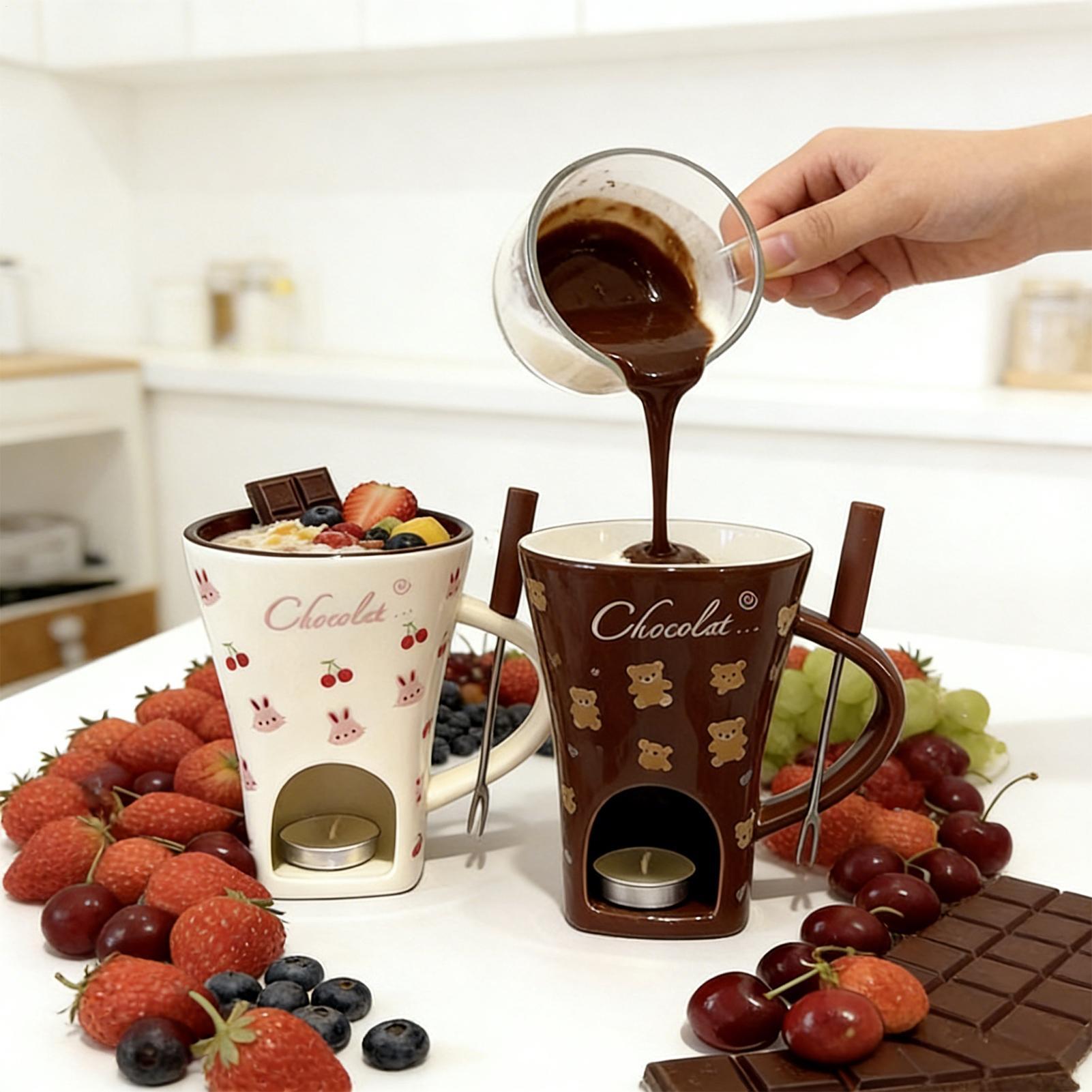 Chocolate Melting Cup 130ml Pe - огляд і ціна Fondue Pot Ceramic