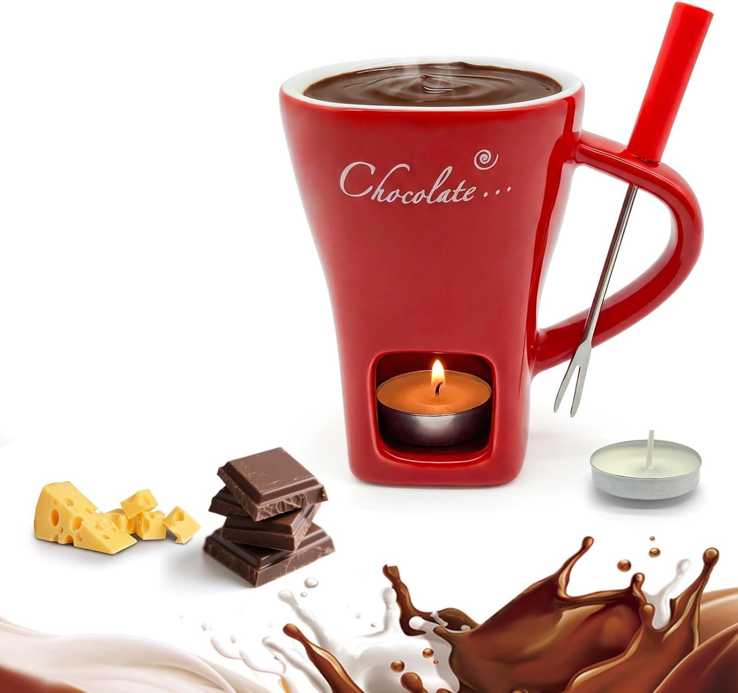 Ceramic Chocolate Melting Fond - огляд і ціна Fondue Pot Ceramic