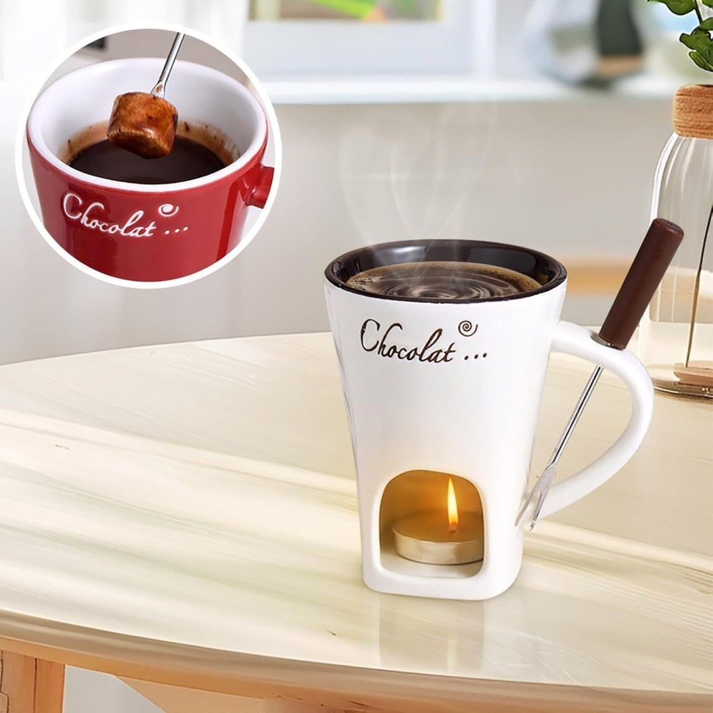 Ceramic Chocolate Melting Fond - огляд і ціна Fondue Pot Ceramic