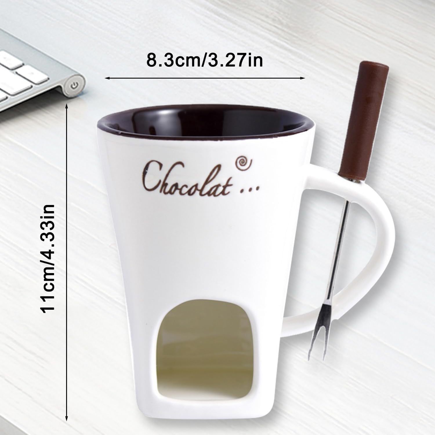 Ceramic Chocolate Fondue Mug C - огляд і ціна Fondue Pot Ceramic