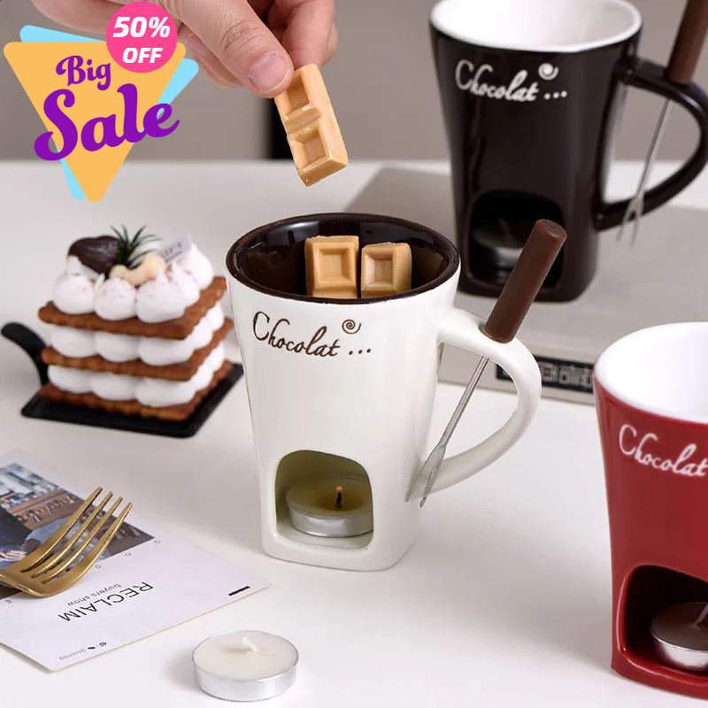 130ml Chocolate Fondue Mug Mel - огляд і ціна Fondue Pot Ceramic