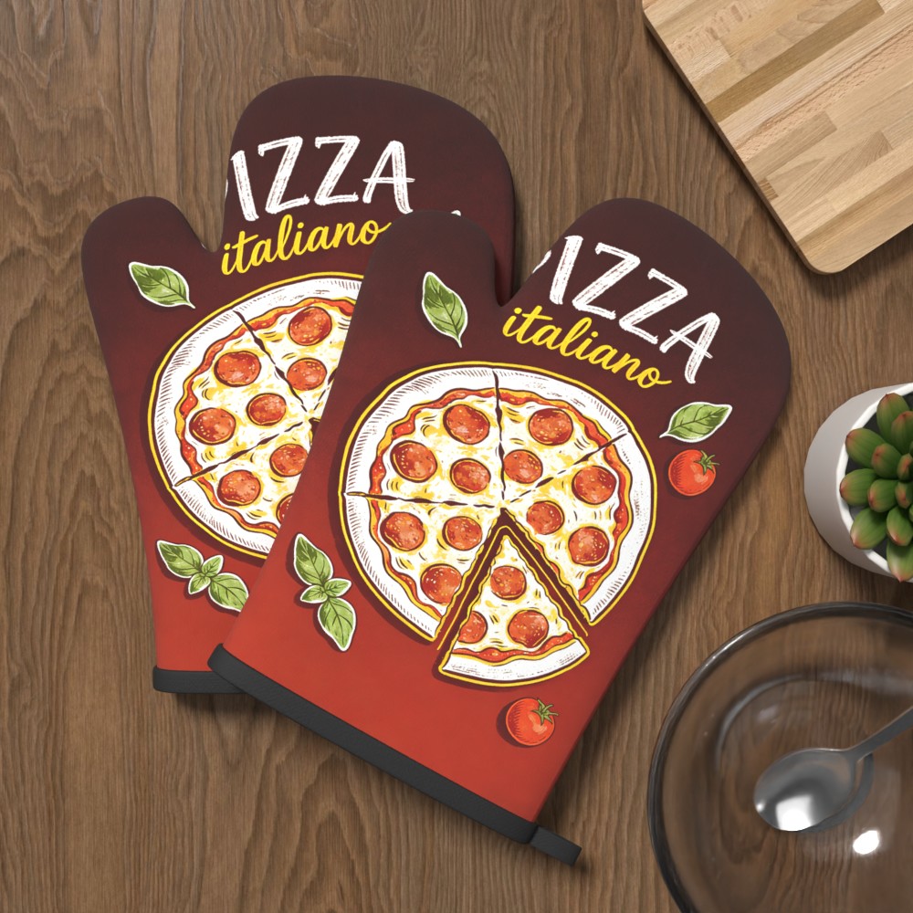 Pizza Italiano Print Oven Mitt - огляд і ціна Home Cooking Chef