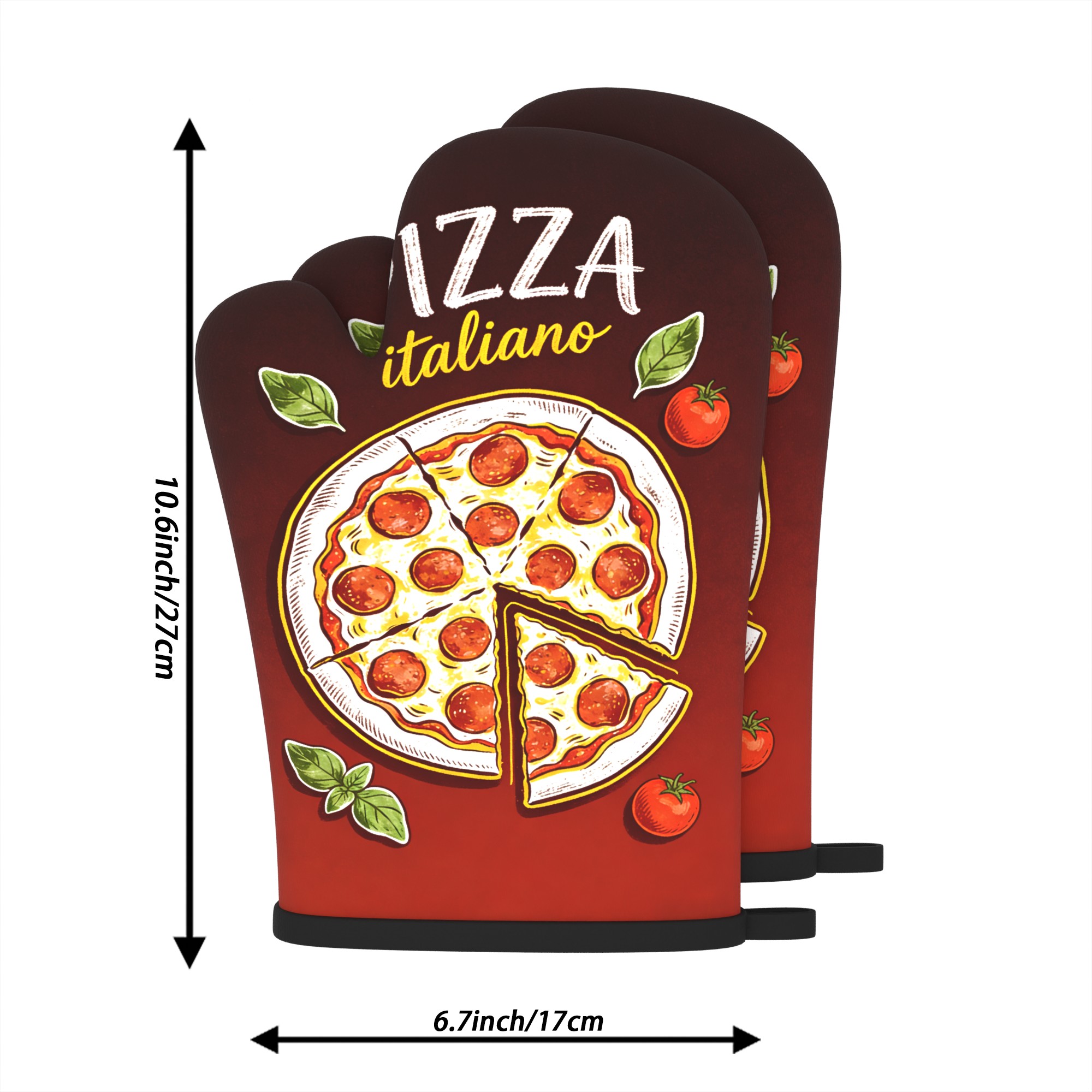 Pizza Italiano Print Oven Mitt - огляд і ціна Home Cooking Chef