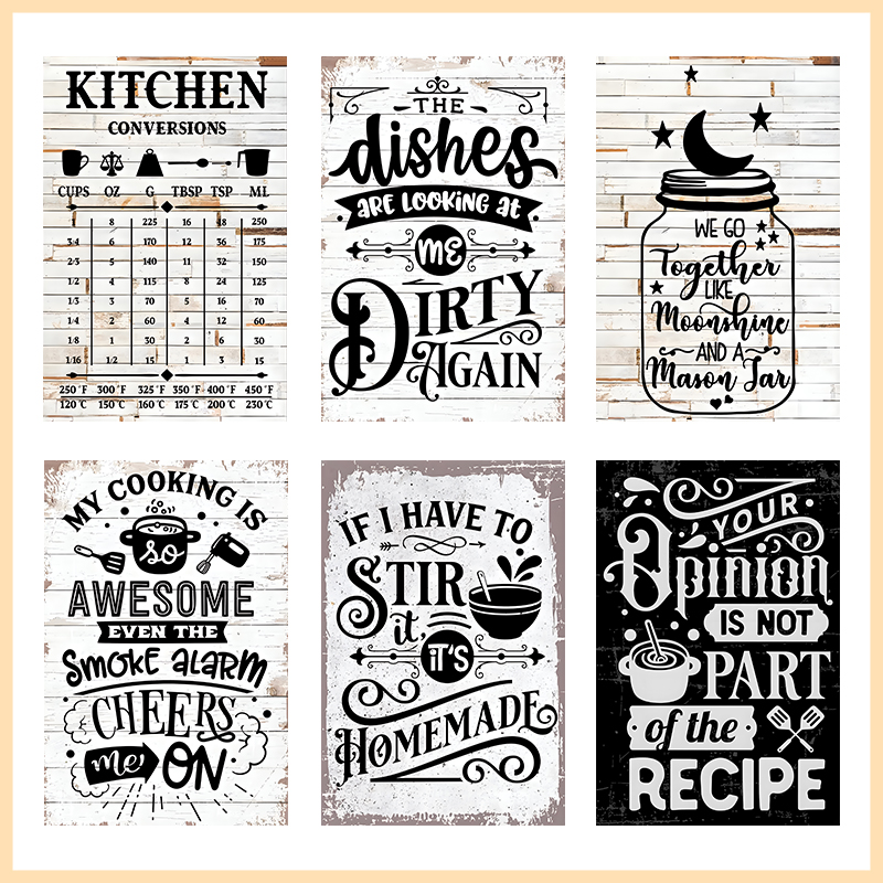 Vintage Kitchen Quote Metal Ti - огляд і ціна Home Cooking Quotes