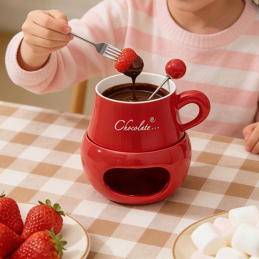 Chocolate Fondue Cup Ceramic W - огляд і ціна Fondue Pot Ceramic