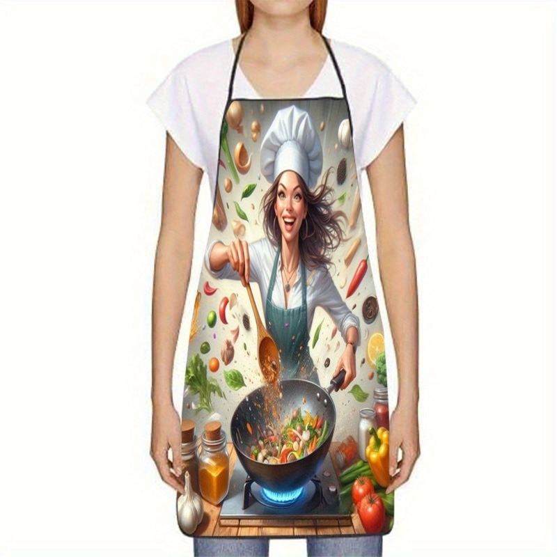 Vegetable Cooking Print Apron, - огляд і ціна Home Cooking Chef