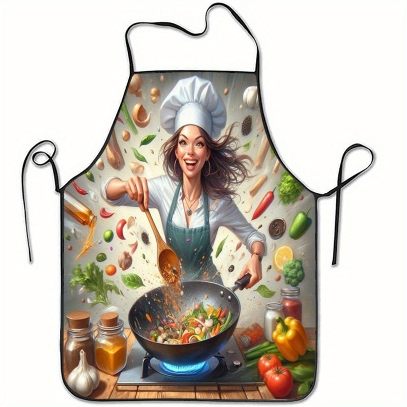 Vegetable Cooking Print Apron, - огляд і ціна Home Cooking Chef