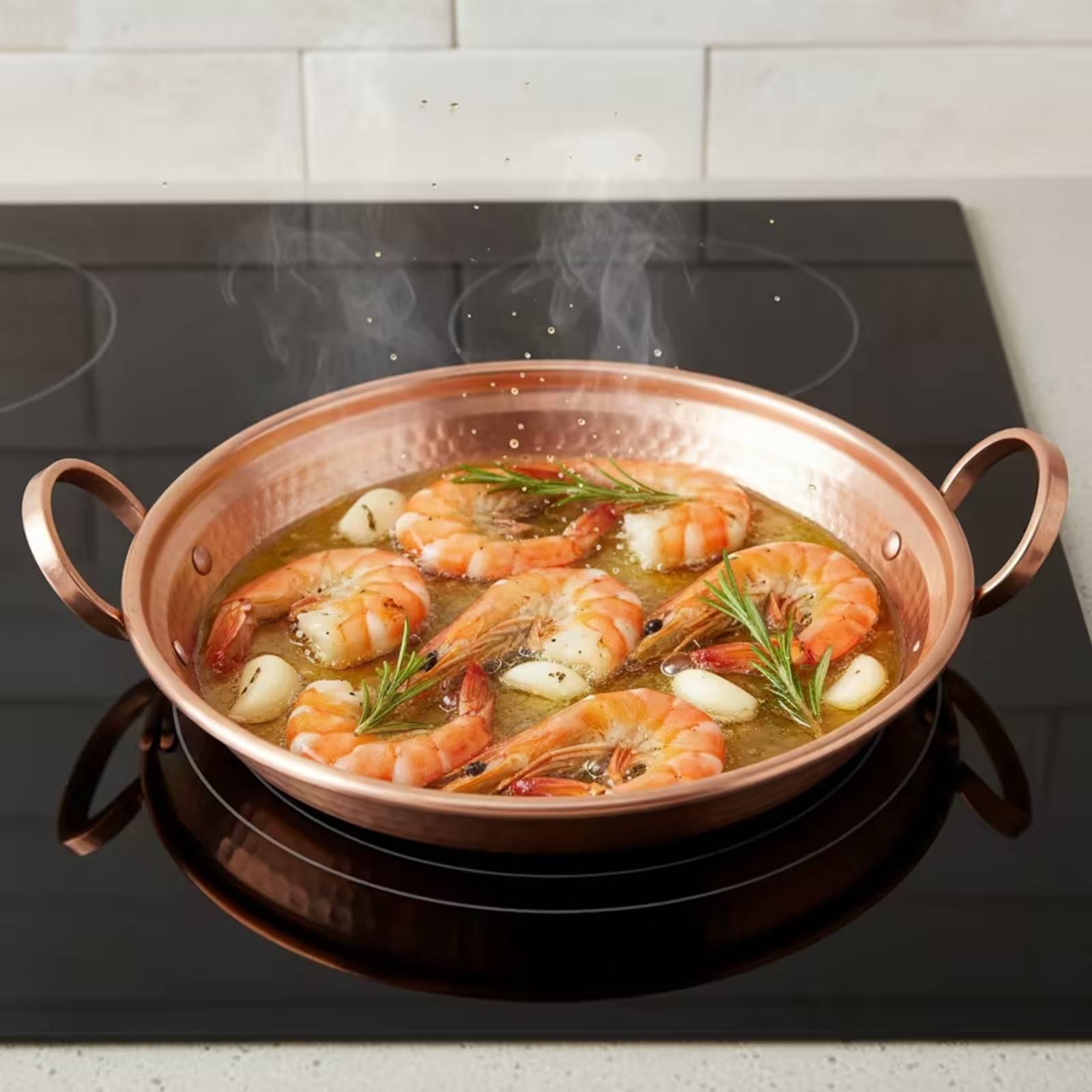Copper Pan twoHandle Pan with  - огляд і ціна Home Cooking Host