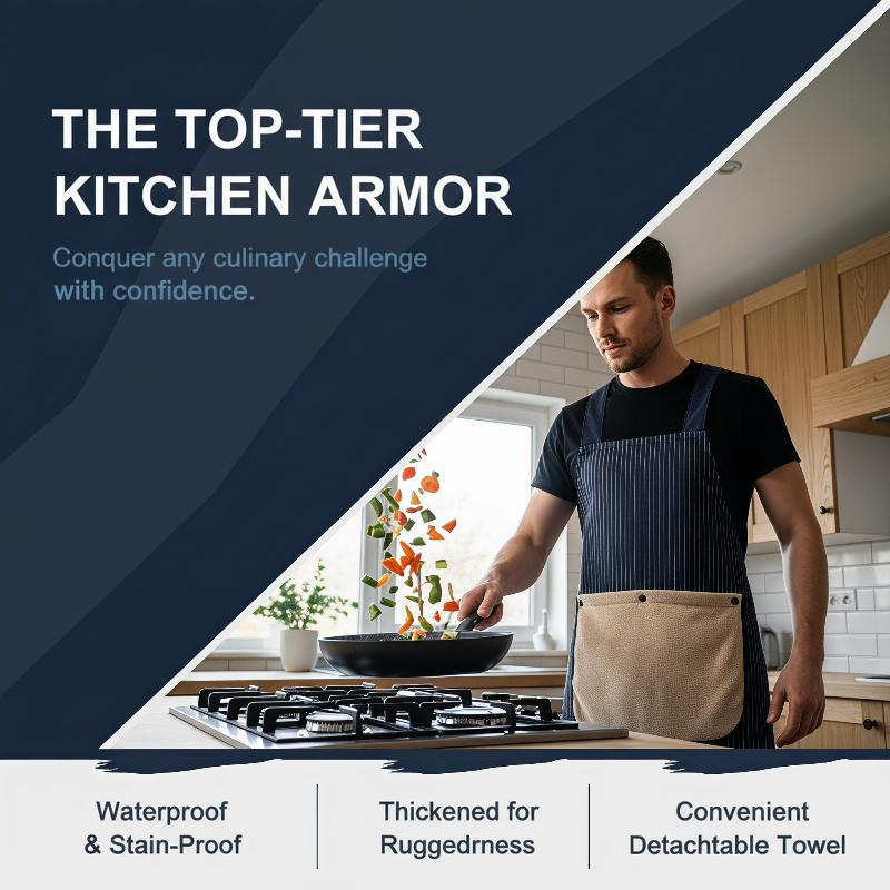 Stripe Waterproof Chef Apron w - огляд і ціна Home Cooking Chef
