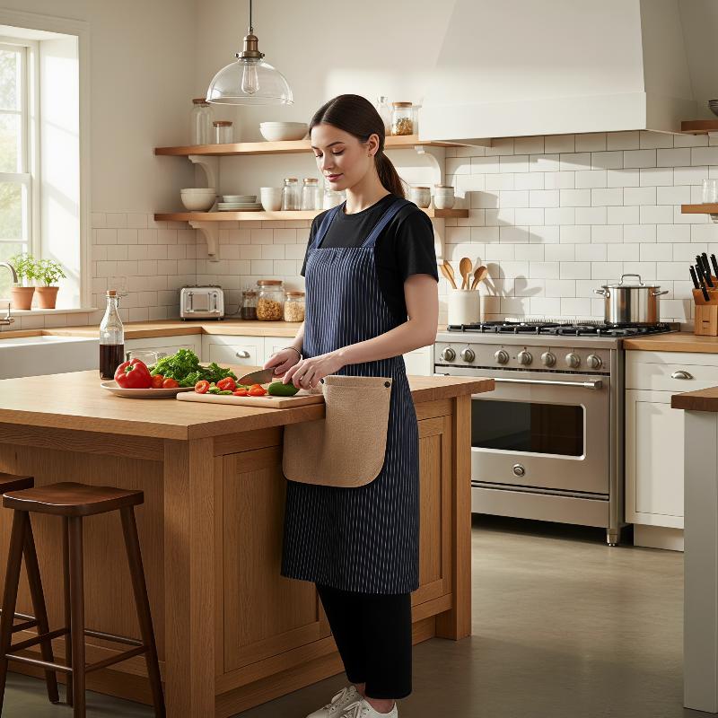 Stripe Waterproof Chef Apron w - огляд і ціна Home Cooking Chef