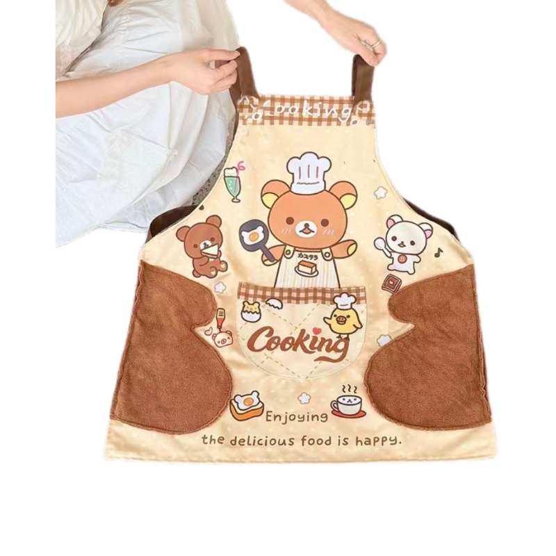 Cute Rilakkuma apron, waterpro - огляд і ціна Home Cooking Meals