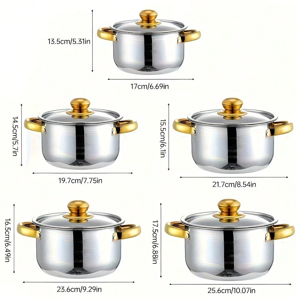 Stainless Steel Pot Set Modern - огляд і ціна Home Cooking Meals