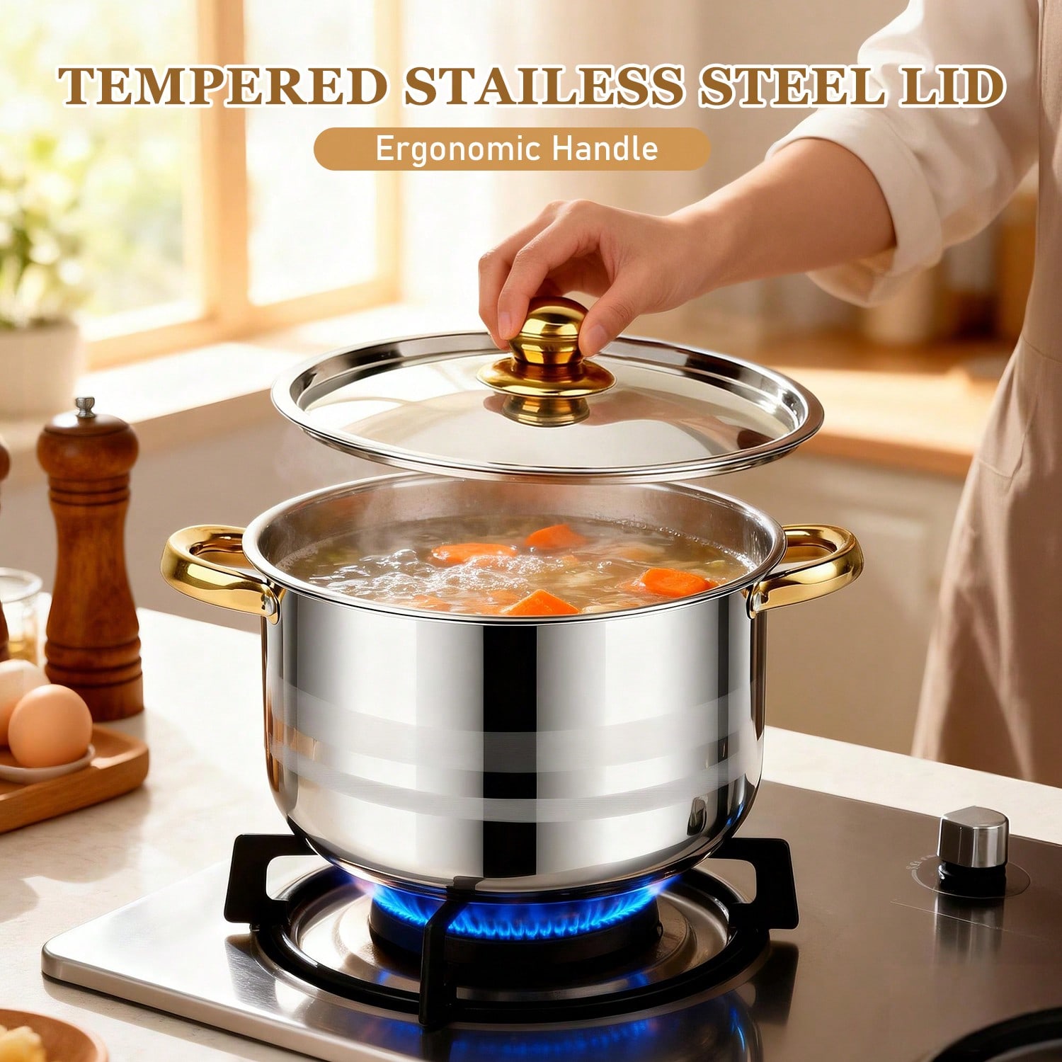 Stainless Steel Pot Set Modern - огляд і ціна Home Cooking Meals