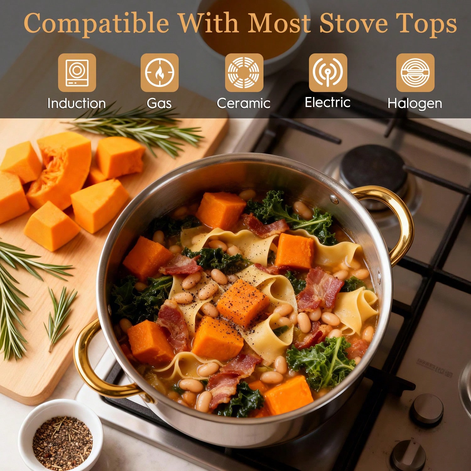 Stainless Steel Pot Set Modern - огляд і ціна Home Cooking Meals