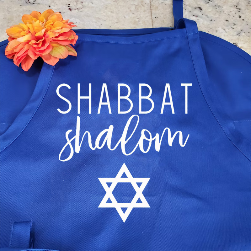 Shabbat Shalom Kitchen apron J - огляд і ціна Mom'S Home Cooking