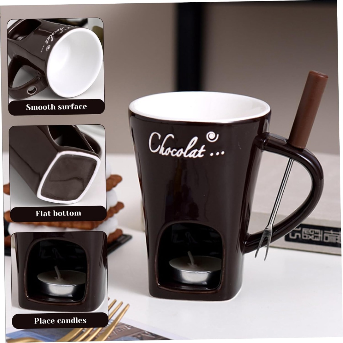 Ceramic Multifunction Chocolat - огляд і ціна Fondue Pot Ceramic