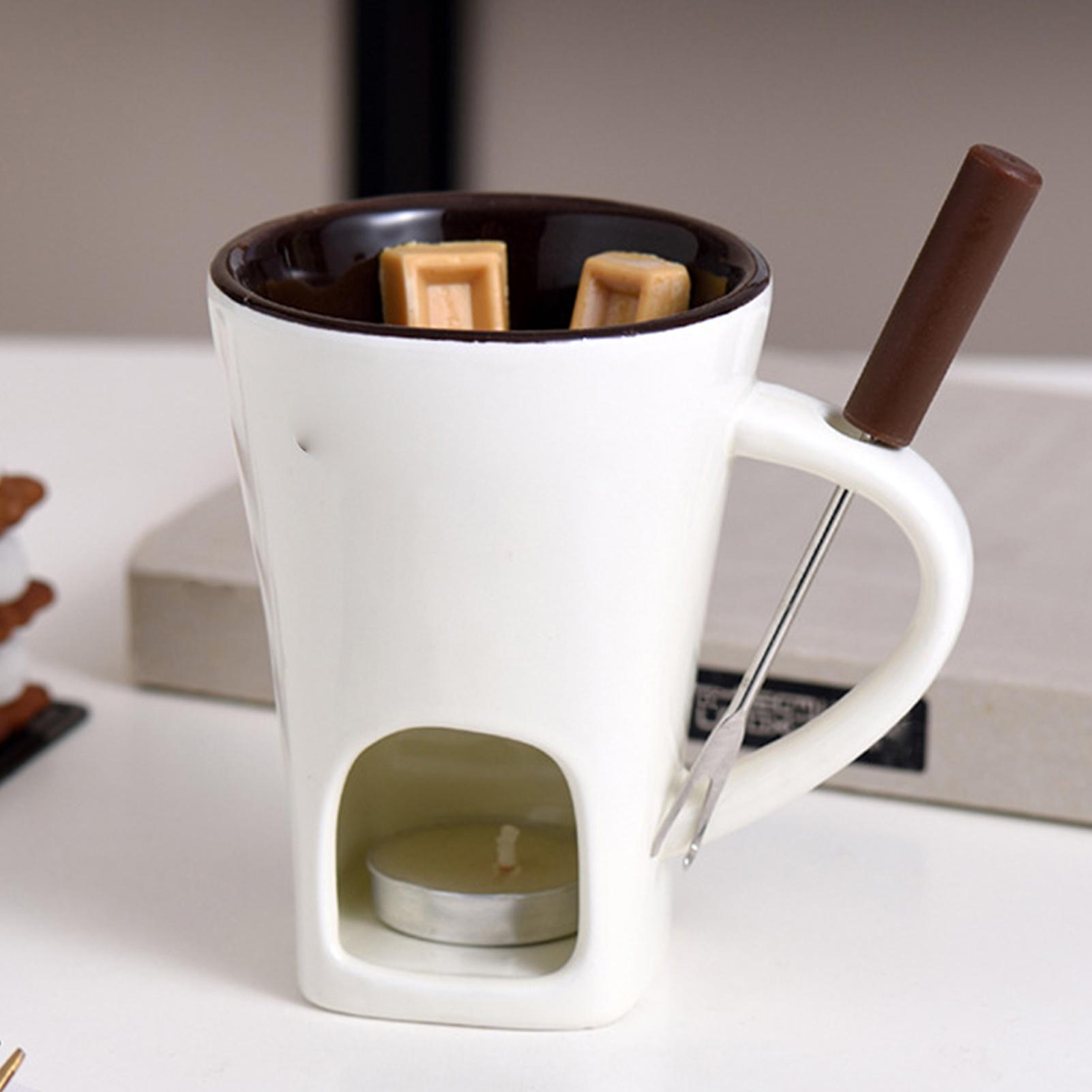 Mini Chocolate Fondue Mug Set  - огляд і ціна Fondue Pot Ceramic