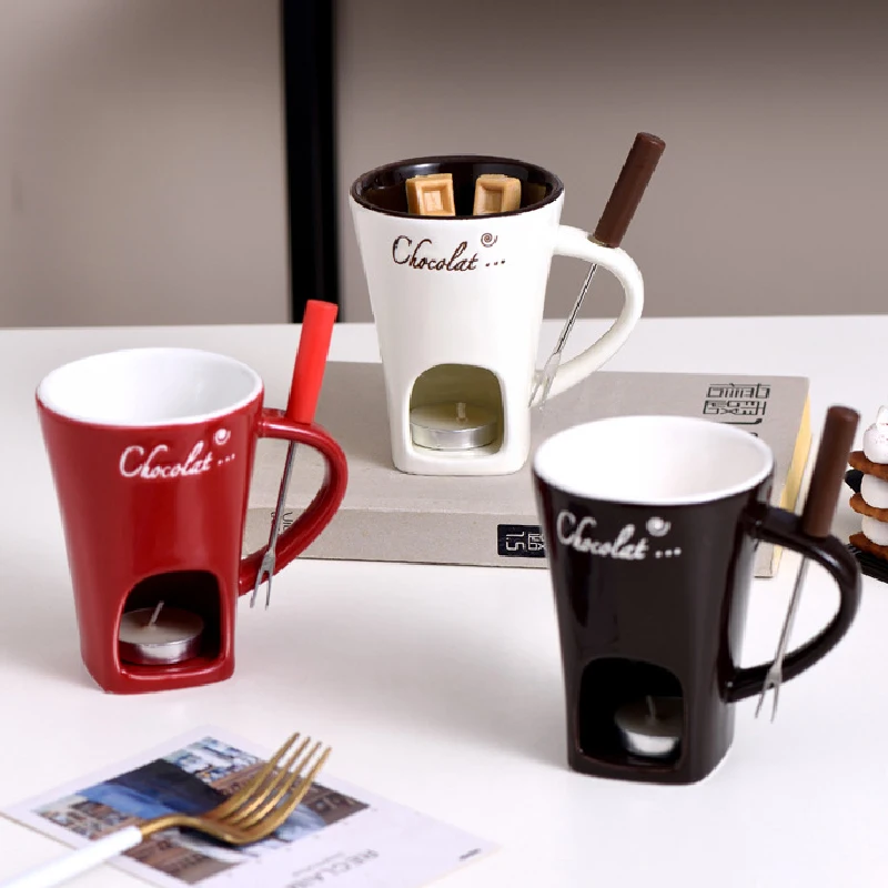 Fondue Mug Cheese Butter Melt  - огляд і ціна Fondue Pot Ceramic