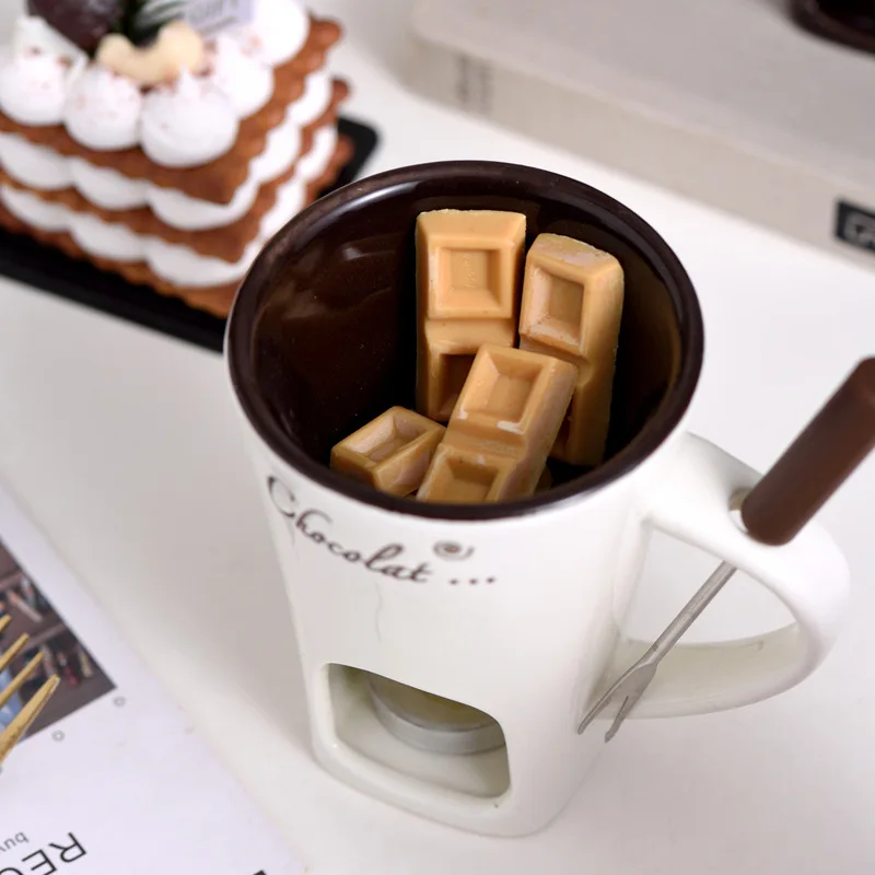 Fondue Mug Cheese Butter Melt  - огляд і ціна Fondue Pot Ceramic