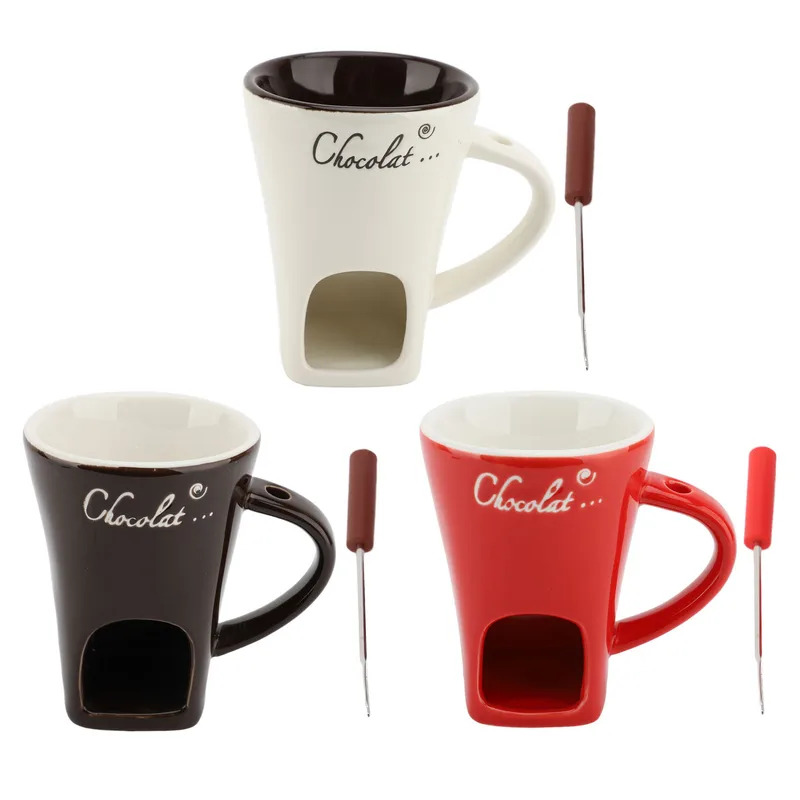 Chocolate Melting Fondue Mug C - огляд і ціна Fondue Pot Ceramic