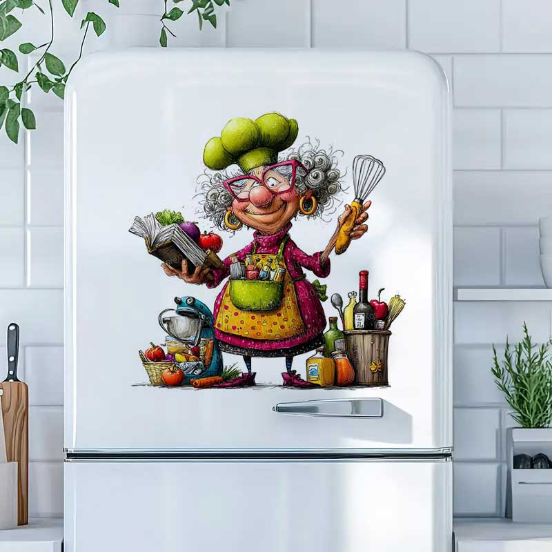 Funny Cooking Ladies Decal Sti - огляд і ціна Home Cooking Meals